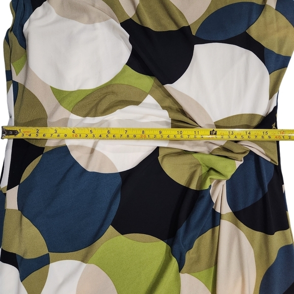 Nine West Womens Sleeveless Lined Circle Geometric Midi Dress Size 10 - Picture 5 of 10